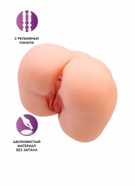 Реалистичный мастурбатор-попка с 2 любовными входами - No Name - в Шахтах купить с доставкой