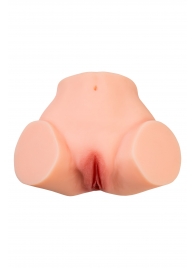 Телесный реалистичный мастурбатор-полуторс с 2 любовными входами - No Name - в Шахтах купить с доставкой