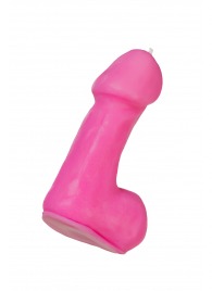 Розовая свеча в форме пениса - 47 гр. - Pecado - купить с доставкой в Шахтах