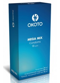 Презервативы OKOTO Mega Mix - 18 шт. - Sitabella - купить с доставкой в Шахтах