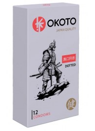 Точечные презервативы OKOTO Dotted - 12 шт. - Sitabella - купить с доставкой в Шахтах