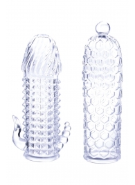 Набор из 2 прозрачных насадок на член Seductive Tickler Sleeves Set - NMC - в Шахтах купить с доставкой