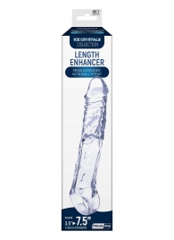 Прозрачная насадка-удлинитель Length Enhancer с подхватом - 22,3 см. - NMC - в Шахтах купить с доставкой