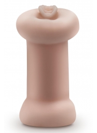 Телесный люминесцентный двусторонний мастурбатор Tasha - Blush Novelties - в Шахтах купить с доставкой