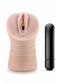Телесный мастурбатор-вагина Ayumi с вибрацией - Blush Novelties - в Шахтах купить с доставкой