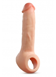 Телесная насадка-удлинитель Thrive 8.75 Inch Realistic Penis Extender Sleeve - 22,2 см. - Blush Novelties - в Шахтах купить с доставкой