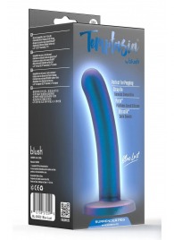 Синяя насадка с гладкой поверхностью Surrender 5.75 Inch Intermediate Pegging Dildo - 14,6 см. - Blush Novelties - купить с доставкой в Шахтах