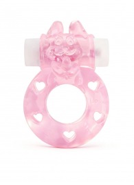 Розовое эрекционное виброкольцо в форме зайчика - 1137 - в Шахтах купить с доставкой