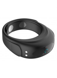 Черное эрекционное виброкольцо на ремешках - Boys of Toys - в Шахтах купить с доставкой