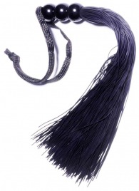 Черная силиконовая плетка - 25,4 см. - Boys of Toys - купить с доставкой в Шахтах