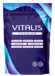 Ребристые презервативы VITALIS Premium Ribbed - 15 шт. - Vitalis - купить с доставкой в Шахтах