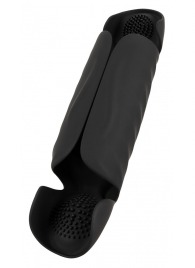 Черный вибромастурбатор с трехточечной стимуляцией Penis Trainer with 3 Point Stimulation - Orion - в Шахтах купить с доставкой