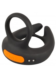 Черный вибростимулятор мошонки RC Scrotum Stimulator with Vibration - Orion - в Шахтах купить с доставкой