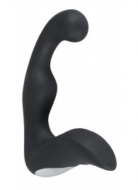 Черный перезаряжаемый стимулятор простаты с вибрацией - 14,6 см. - Orion - в Шахтах купить с доставкой