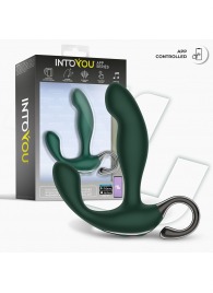Зеленый вибромассажёр простаты Greeny - 12,8 см. - Intoyou - в Шахтах купить с доставкой