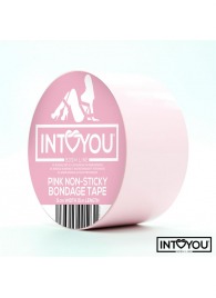 Розовый скотч для фиксации Non-Sticky Bondage Tape - 15 м. - Intoyou - купить с доставкой в Шахтах