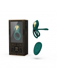 Зеленое эрекционное виброкольцо Bayek с пультом ДУ - Zalo - в Шахтах купить с доставкой