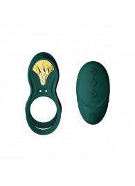 Зеленое эрекционное виброкольцо Bayek с пультом ДУ - Zalo - в Шахтах купить с доставкой
