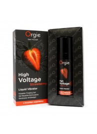 Жидкий вибратор Orgie High Voltage Strawberry - 15 мл. - ORGIE - купить с доставкой в Шахтах