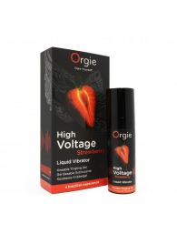 Жидкий вибратор Orgie High Voltage Strawberry - 15 мл. - ORGIE - купить с доставкой в Шахтах