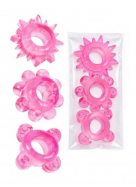 Комплект из 3 розовых эрекционных колец - Erowoman-Eroman - в Шахтах купить с доставкой