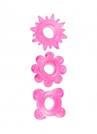 Комплект из 3 розовых эрекционных колец - Erowoman-Eroman - в Шахтах купить с доставкой