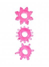 Комплект из трех розовых эрекционных колец - Erowoman-Eroman - в Шахтах купить с доставкой