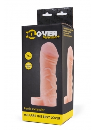 Фаллическая удлиняющая насадка с кольцом для фиксации - 16 см. - ToyFa - в Шахтах купить с доставкой