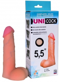 Фаллическая насадка Харнесс UNICOCK 5,5  - 17 см. - LOVETOY (А-Полимер) - купить с доставкой в Шахтах