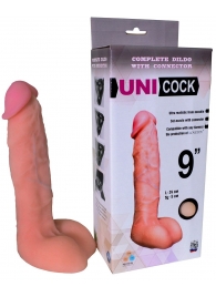 Фаллическая насадка Харнесс UNICOCK 9  - 24 см. - LOVETOY (А-Полимер) - купить с доставкой в Шахтах