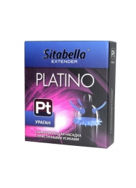 Стимулирующая насадка с усиками и шипиками Platino  Ураган - Sitabella - купить с доставкой в Шахтах