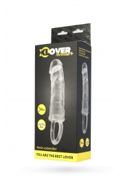 Прозрачная насадка с петлёй для фиксации - 14 см. - ToyFa - в Шахтах купить с доставкой