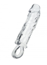 Прозрачная насадка с петлёй для фиксации - 14 см. - ToyFa - в Шахтах купить с доставкой