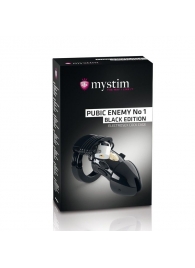 Пояс верности с электростимуляцией Mystim Pubic Enemy No1 Black Edition - MyStim - купить с доставкой в Шахтах