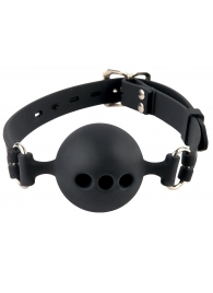 Силиконовый кляп-шар с отверстиями для дыхания Silicone Breathable Ball Gag Small - Pipedream - купить с доставкой в Шахтах