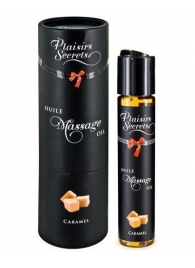 Массажное масло с ароматом карамели Huile de Massage Gourmande Caramel - 59 мл. - Plaisir Secret - купить с доставкой в Шахтах