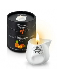 Массажная свеча с ароматом манго и ананаса Bougie de Massage Ananas Mangue - 80 мл. - Plaisir Secret - купить с доставкой в Шахтах