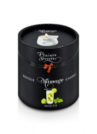 Массажная свеча с ароматом мохито Bougie de Massage Mojito - 80 мл. - Plaisir Secret - купить с доставкой в Шахтах