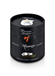 Массажная свеча с ароматом кокоса Bougie de Massage Gourmande Coco - 80 мл. - Plaisir Secret - купить с доставкой в Шахтах