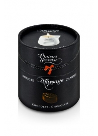 Массажная свеча с ароматом шоколада Bougie de Massage Gourmande Chocolat - 80 мл. - Plaisir Secret - купить с доставкой в Шахтах