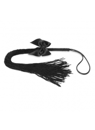Чёрная плётка Lilly Whip Bijoux - Bijoux Indiscrets - купить с доставкой в Шахтах