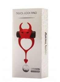 Красное эрекционное кольцо в форме дьяволенка DEVOL COCKRING - Adrien Lastic - в Шахтах купить с доставкой