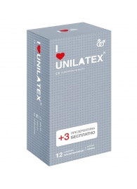 Презервативы с точками Unilatex Dotted - 12 шт. + 3 шт. в подарок - Unilatex - купить с доставкой в Шахтах