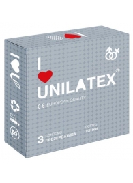Презервативы с точками Unilatex Dotted - 3 шт. - Unilatex - купить с доставкой в Шахтах