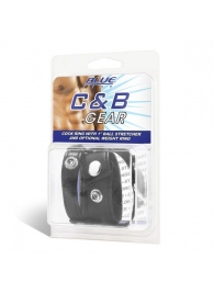 Утяжка для мошонки и пениса Cock Ring With 1  Ball Stretcher And Optional Weight Ring - BlueLine - купить с доставкой в Шахтах