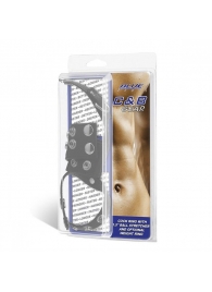 Утяжка на пенис и мошонку Cock Ring With 1.5  Ball Stretcher And Optional Weight Ring - BlueLine - купить с доставкой в Шахтах