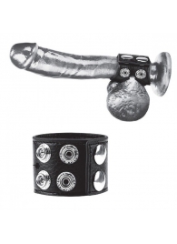 Ремень на член и мошонку 1.5  Cock Ring With Ball Strap - BlueLine - купить с доставкой в Шахтах