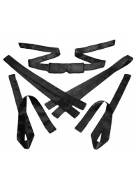 Бондажный набор из сатиновых лент Bordeaux 5 Piece Satin Bondage Set - XR Brands - купить с доставкой в Шахтах