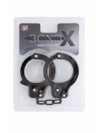 Чёрные наручники из листового металла BONDX METAL CUFFS BLACK - Dream Toys - купить с доставкой в Шахтах