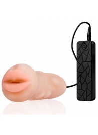 Мастурбатор-ротик с вибрацией REALSTUFF VIBRATING MASTURBATOR MOUTH - Dream Toys - в Шахтах купить с доставкой